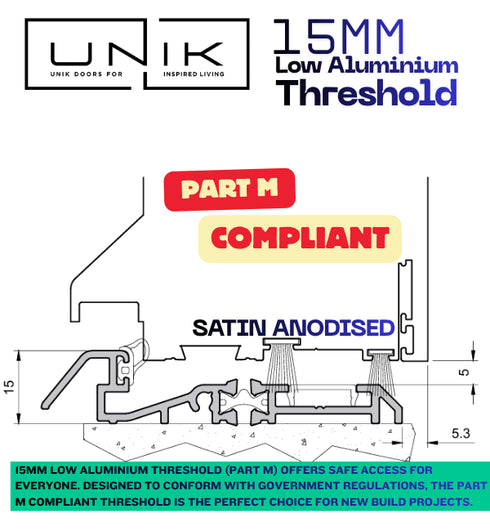 Porte d'entrée et cadre en aluminium CARNABY - Sur mesure - Collection Signature