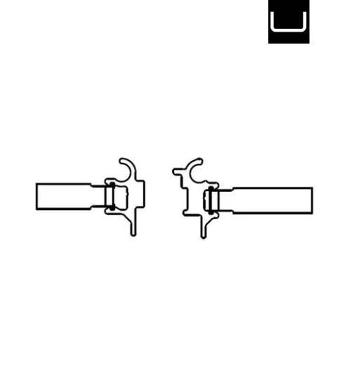 Schuco 239608 Fixing Anchor Plates for Inward Opening Doors