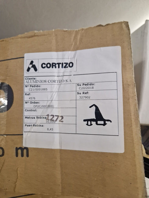 Cortizo Central Gasket - 327902-5 meter length-for COR 70 Industrial and hidden