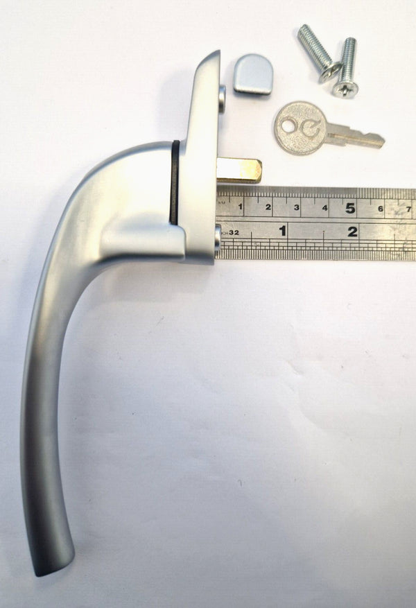 GreenteQ Alpha Window Handle Inline with 1 key -Silver