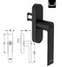 Schuco 269513 AWS and Simply Smart Lockable Gear Handle