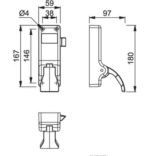 ire-rated ARRONNE AR883 push pad for timber and steel emergency exit doors.
