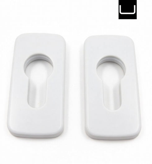 CORTIZO euro cylinder escutcheon plate- whit