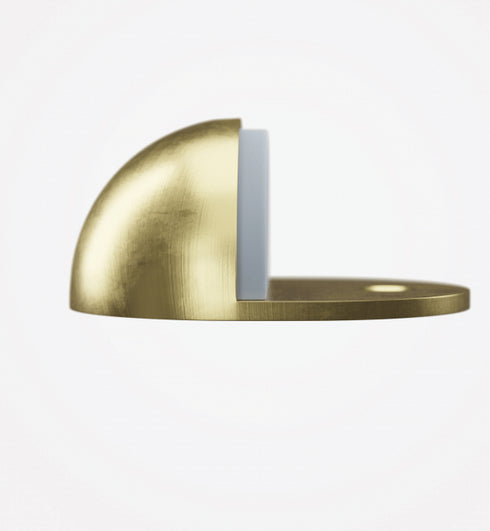 APECS DS-Door Stop - Floor Mounted Zamac Door Stop with Rubber Padding