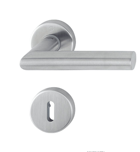 HOPPE Amsterdam E1400Z/42KV/42KVS - Lever Key Escutcheon Set - Stainless Steel /Copper colored satin