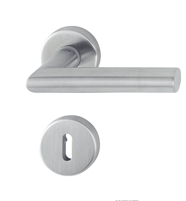 HOPPE Amsterdam E1400Z/42KV/42KVS - Lever Key Escutcheon Set - Stainless Steel /Copper colored satin