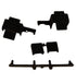 Cortizo 304371 Set of caps for top/bottom left hand centre sash