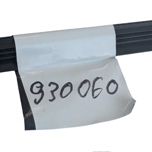 Cable with a white label displaying numbers '930060' on a white background