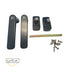 Black CORTIZO handle set with spindle and screws-318602