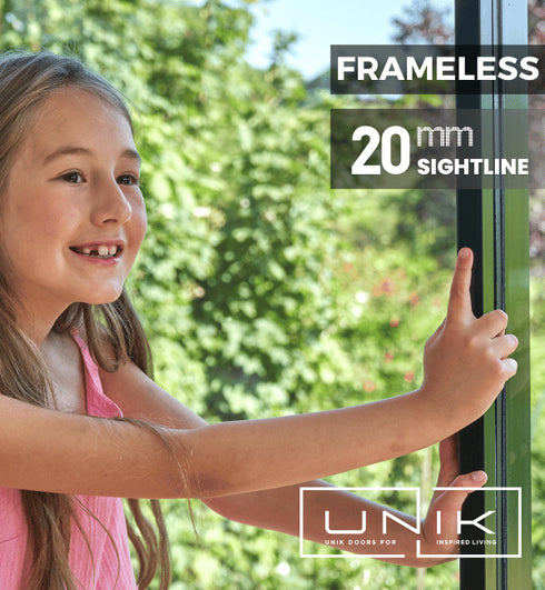 Black Twenty Slide Aluminium Sliding Door 3.6m-(3586 mm W x 2090mm H) -Three Pane