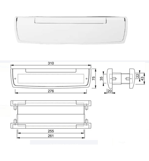 HOPPE-LETTERPLATE