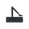 Hoppe ARRONE AR1500-BLK/BLK door closer, BLK RAL 9005 jet black finish