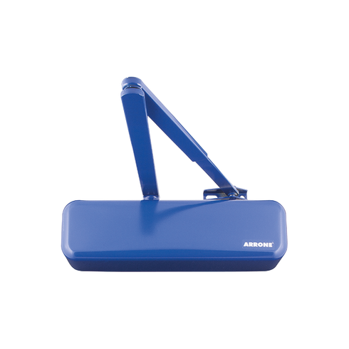 Hoppe ARRONE AR3500 overhead door closer, RAL 5002 Ultramarine Blue finish, article 87101072