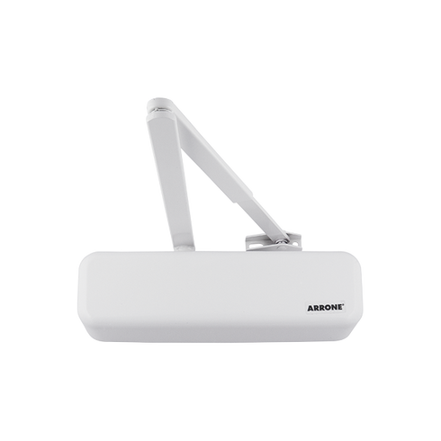 Hoppe ARRONE AR3500 overhead door closer, RAL 9016 Traffic White finish, article 87101074