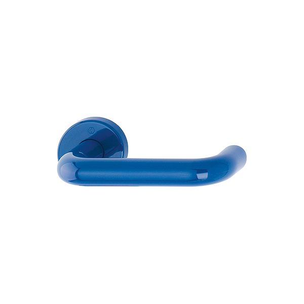 Hoppe Paris K138/15 nylon lever handle on rose, F5002 Cobalt Blue, article 568871