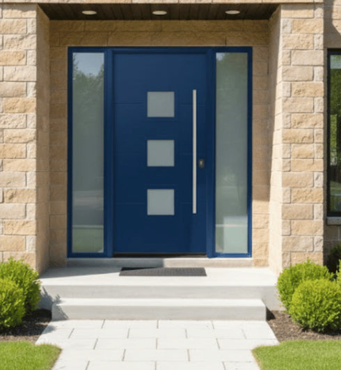 LANSDOWN Porte d'entrée et cadre en aluminium - Sur mesure - Collection Signature 1