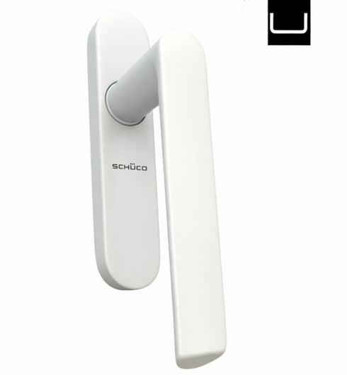 Schuco 276737 Griff für Schiebetüren ohne Zylinder mit silberner Ablage