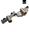 Metal mechanical component on a white background