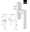 Schuco AWS Simply Smart Gear Handle 269511 – WHITE LS/RS
