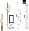 Smart Fuhr ACET283 Multipoint Lock Kit – Right Hand Full Height Keep for Visofold 1000 Bifold Door