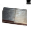 Metallic surface with a textured pattern on a white background