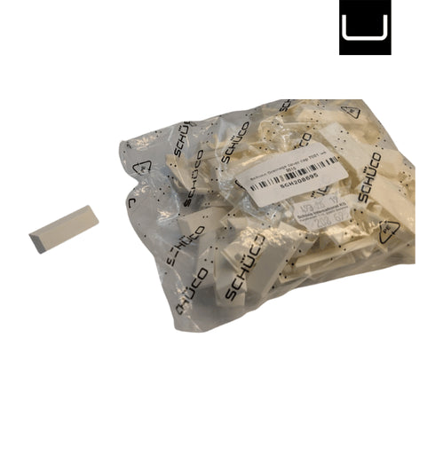 Schüco Drainage cover cap 7001 - ws 9010 | Part No. 208695