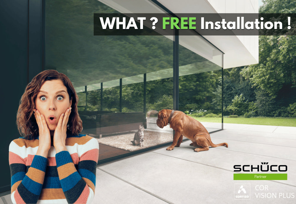 Schuco sliding doors, CorVision Plus sliding door, aluminium sliding doors, free installation service UK, UK supply and fit, ultra-slim aluminium patio doors, luxury residential, door sale supply and fit , luxury doors from unikdoors, unik doors