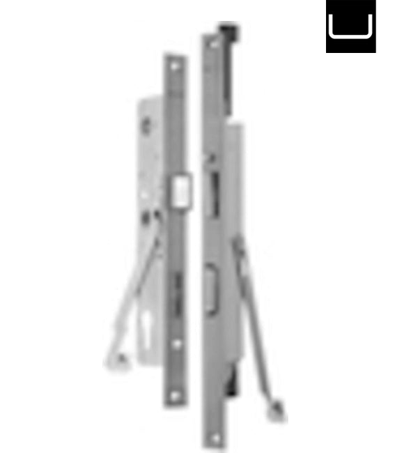 Metal bracket or support structure on a white background