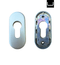 Schuco 218236 - Security Rosette Oval (EV1 Silver)-1No