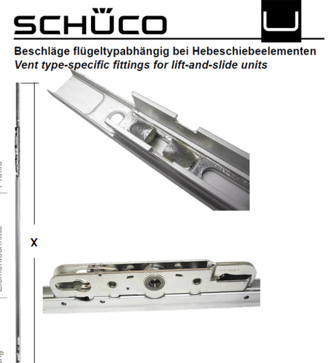Schuco 233903 LIFT MECH.150 KG EV1 for Schuco ASE 60 & 80 Lift and Slide Doors