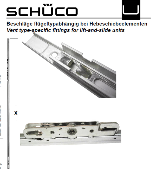 Schuco 233903 LIFT MECH.150 KG EV1 for Schuco ASE 60 & 80 Lift and Slide Doors