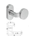 Schuco 240708 Commercial Pull Door Handle - Stainless Steel