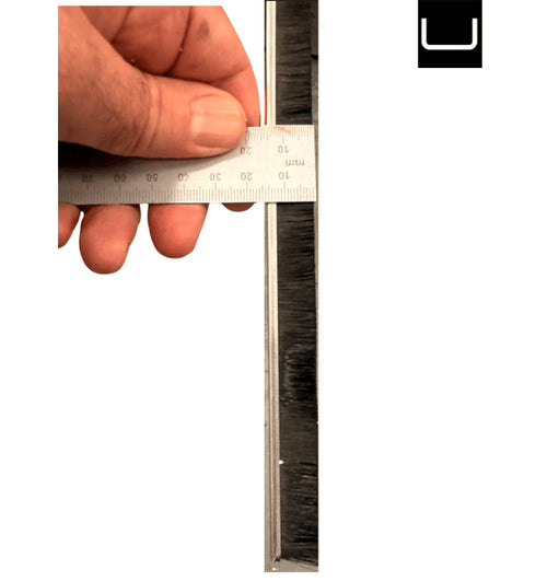 Schuco 245732 — Brush seal 15 - Weatherstripping for Doors and Windows-1 m Length