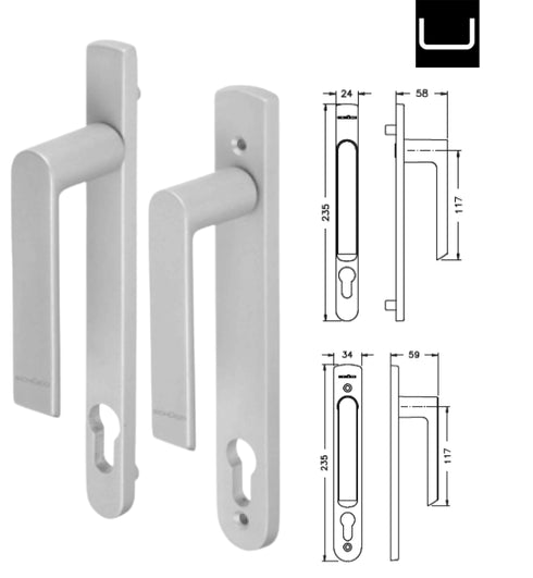 Schuco 269622 Door Handle OW C0