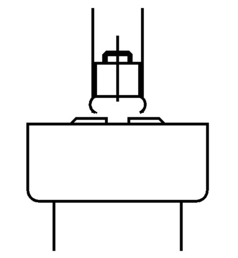 Schuco 210661  Door handle Crked C0