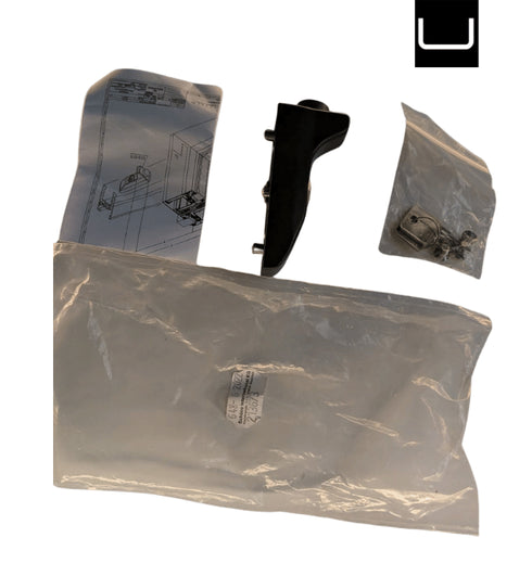 Mechanical parts in clear plastic packaging on a white background
