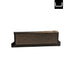 Brown textured object on a white background