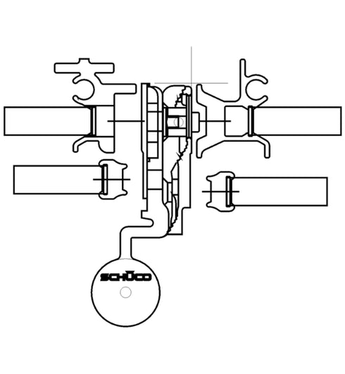 Schuco 239122 Aluminium Door Hinge