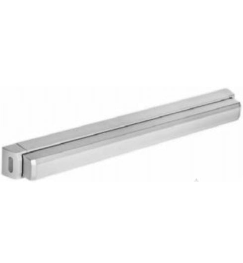 Metallic rectangular bar on a white background