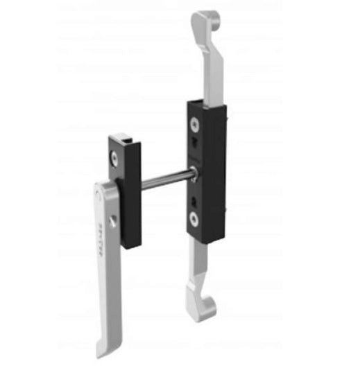 Metal bracket with adjustable arm on a white background