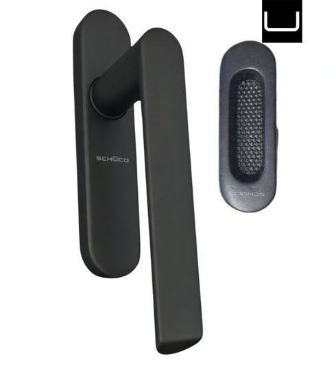 Schuco 276737 Griff für Schiebetüren ohne Zylinder mit silberner Ablage