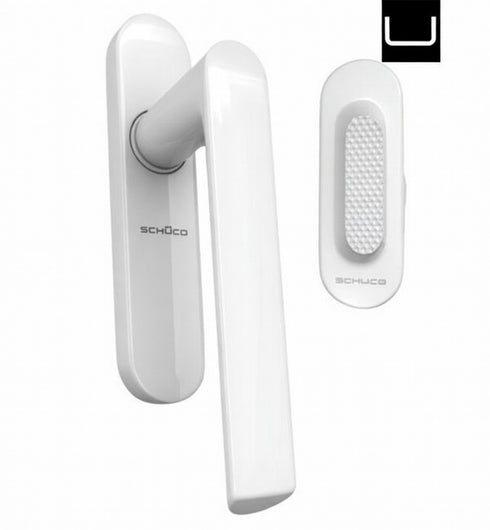 Schuco 276737 Griff für Schiebetüren ohne Zylinder mit silberner Ablage