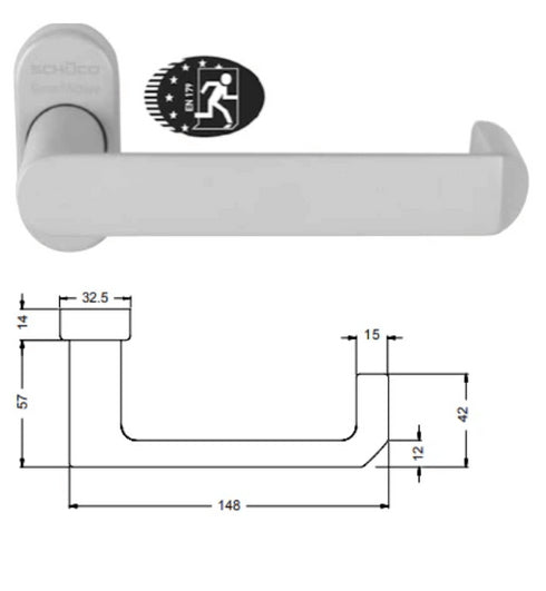 Schuco 279683 Panic Door Handle
