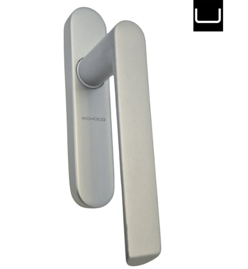 Schuco 276737 Griff für Schiebetüren ohne Zylinder mit silberner Ablage