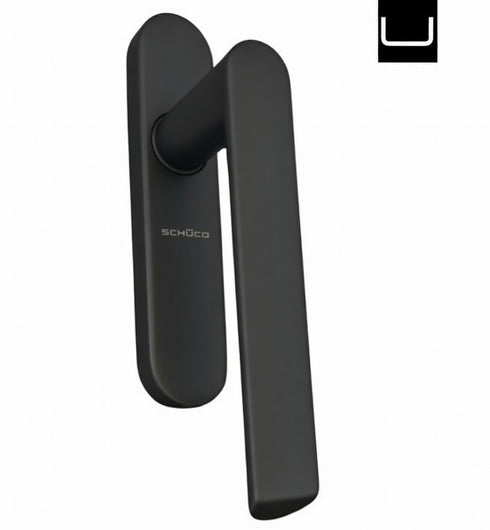 Schuco 276737 Griff für Schiebetüren ohne Zylinder mit silberner Ablage