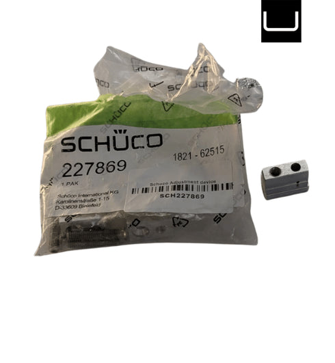 Schüco packaging with product on a white background