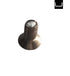 Metal screw on a white background
