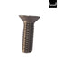 Metal screw on a white background