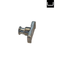 Metallic knob on a white background