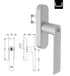 Schuco 269513 AWS and Simply Smart Lockable Gear Handle